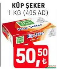 TARIM KREDİ KÜP ŞEKER 1 KG fiyat ve kampanya bilgisi